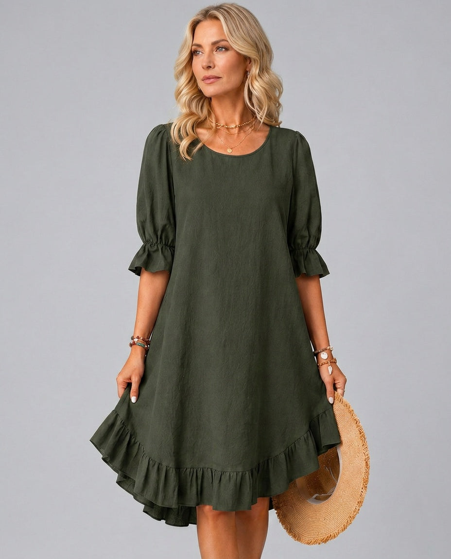 Neva | Relaxed Effortless Comfort Midi Dress