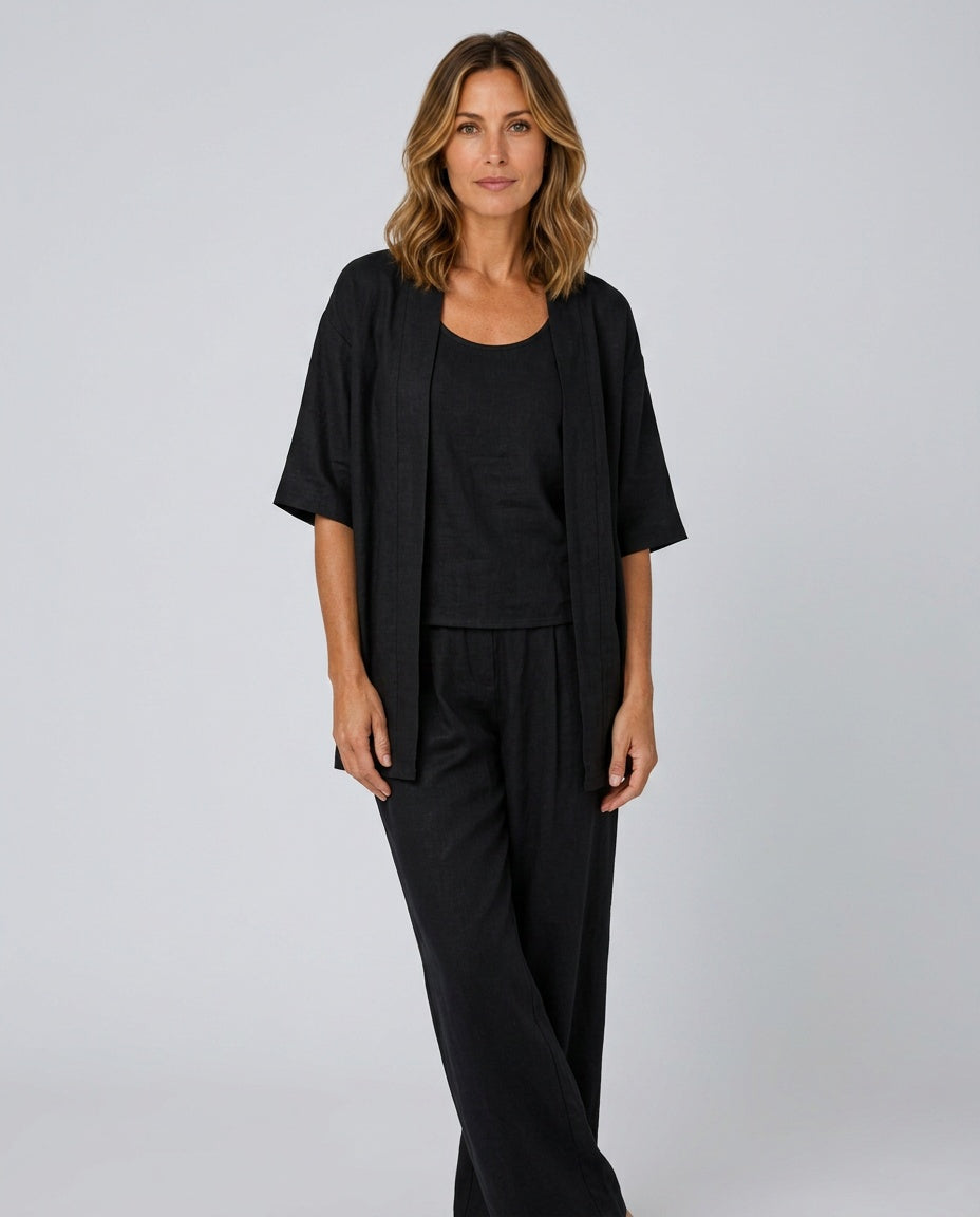 Harlow | Relaxed Linen-Blend Three-Piece Set