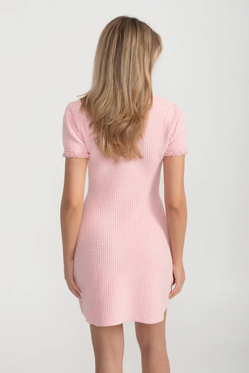Thea | Buttoned Tweed Mini Dress