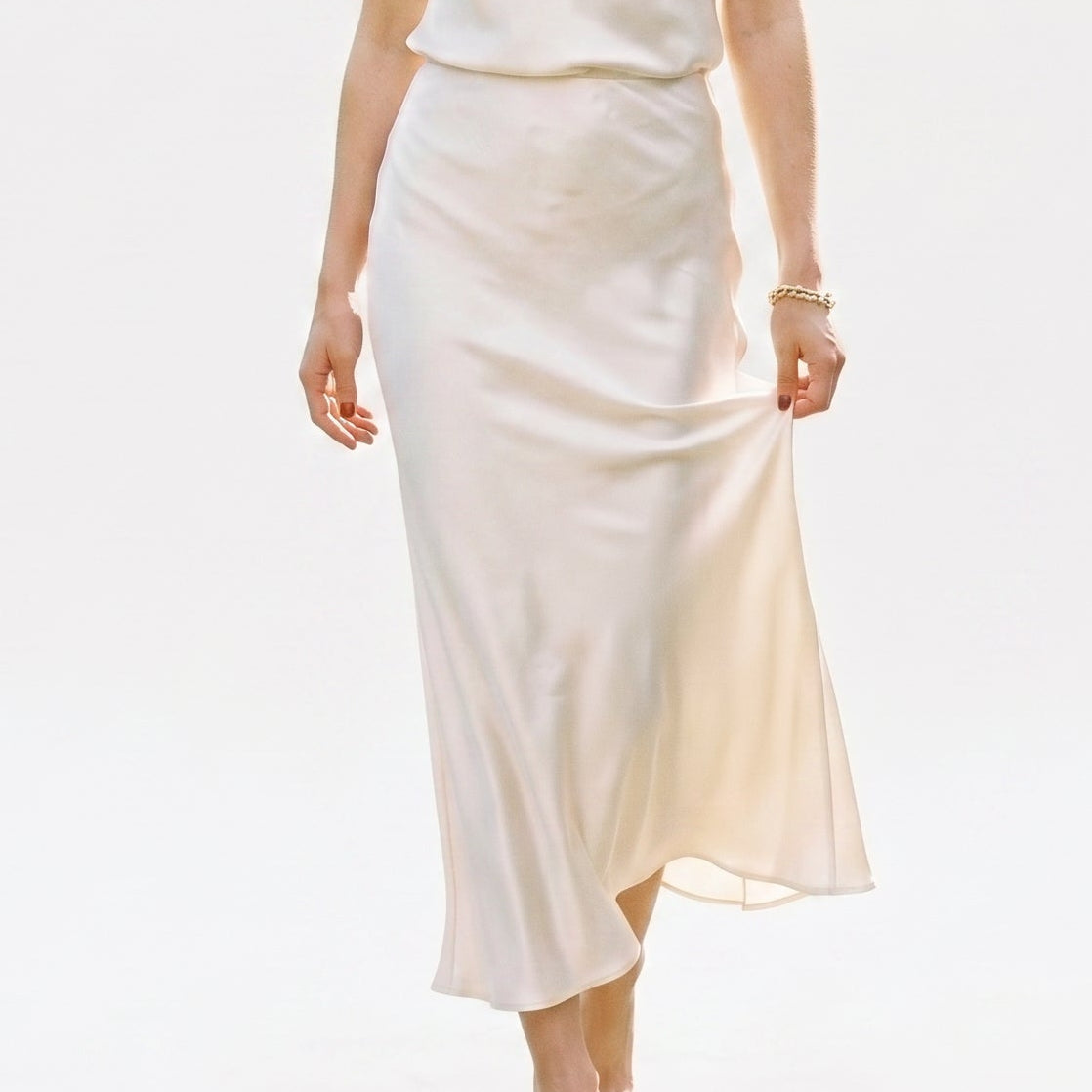 Dahlia | Elastic Waist Midi Skirt