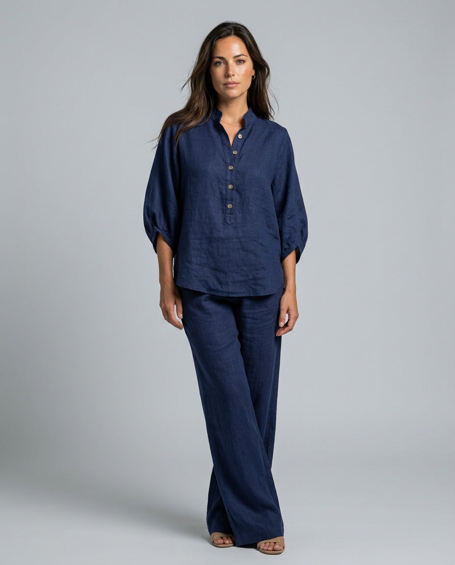 Vivienne | Batwing Sleeve Wide Leg Trouser Set
