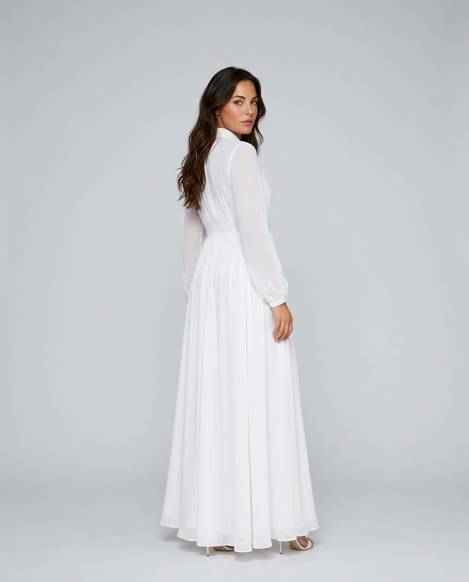 Hadley | Lantern Sleeve Maxi Dress