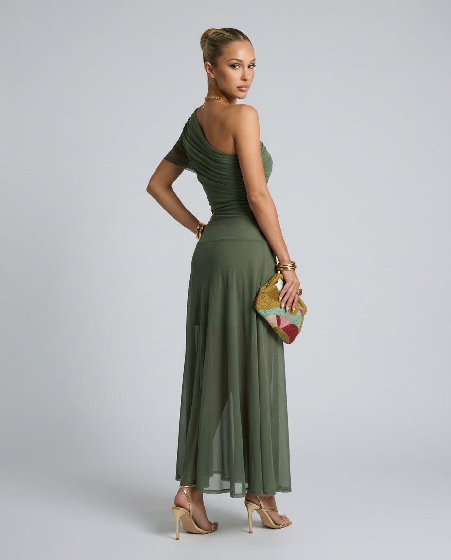 Vanya | Off-Shoulder Ruched Maxi Dress