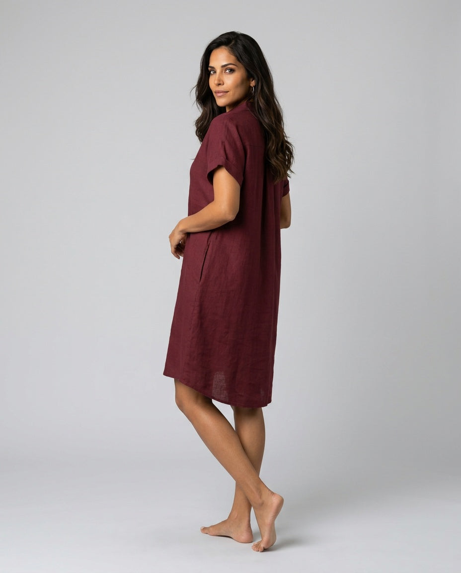 Ondine | Relaxed Fit Shirt Midi Dress