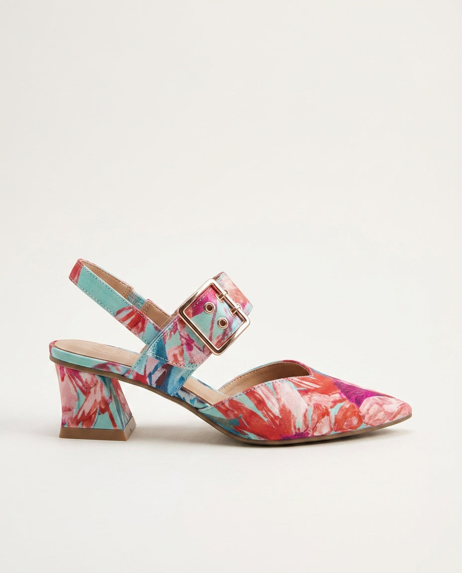 Varese | Two-Tone Slingback Heels