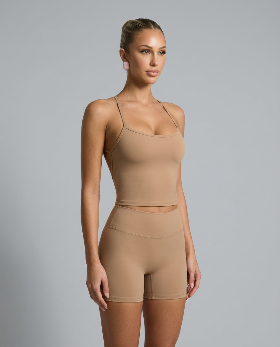Sloane | Short Sleeve Sculpting Active Crop Top