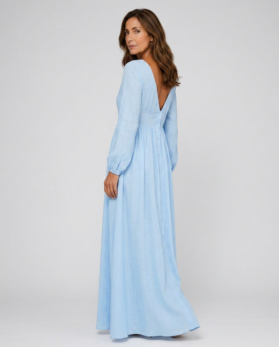 Hadley | Lantern Sleeve Maxi Dress