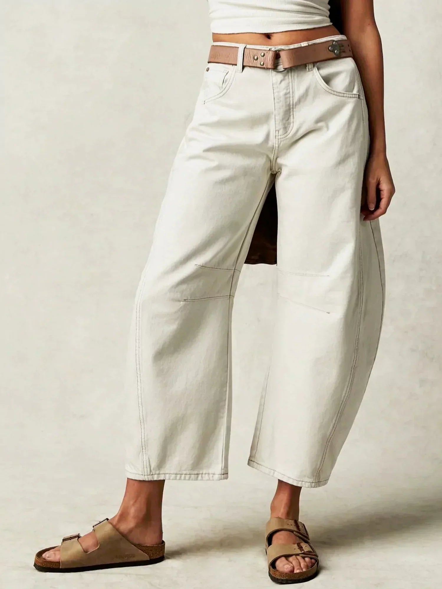 Elisa | High Waist Barrel Leg Jeans