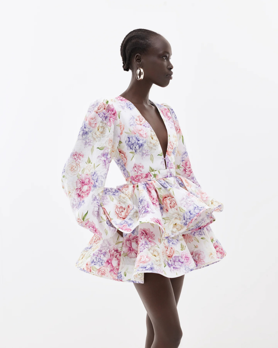 Lilly | Tiered Peplum Mini Dress