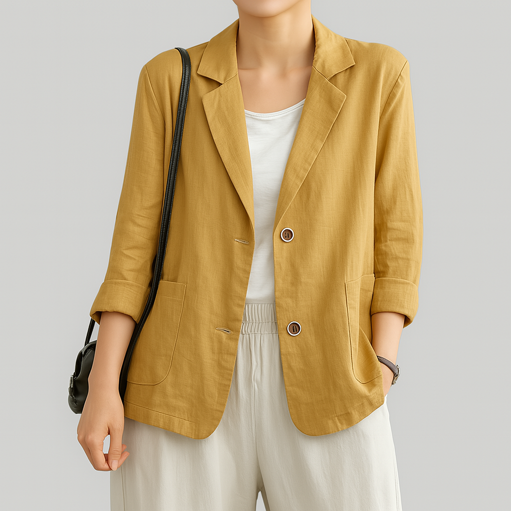 Romy | Relaxed-Fit Linen-Blend Blazer