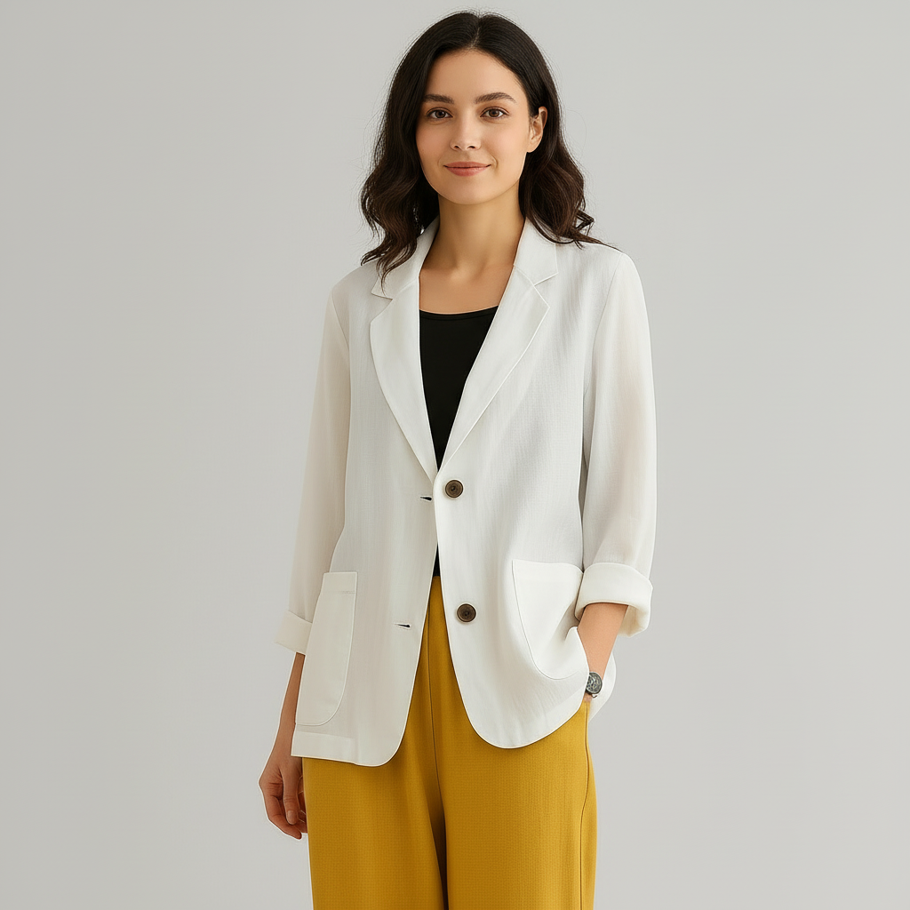 Romy | Relaxed-Fit Linen-Blend Blazer