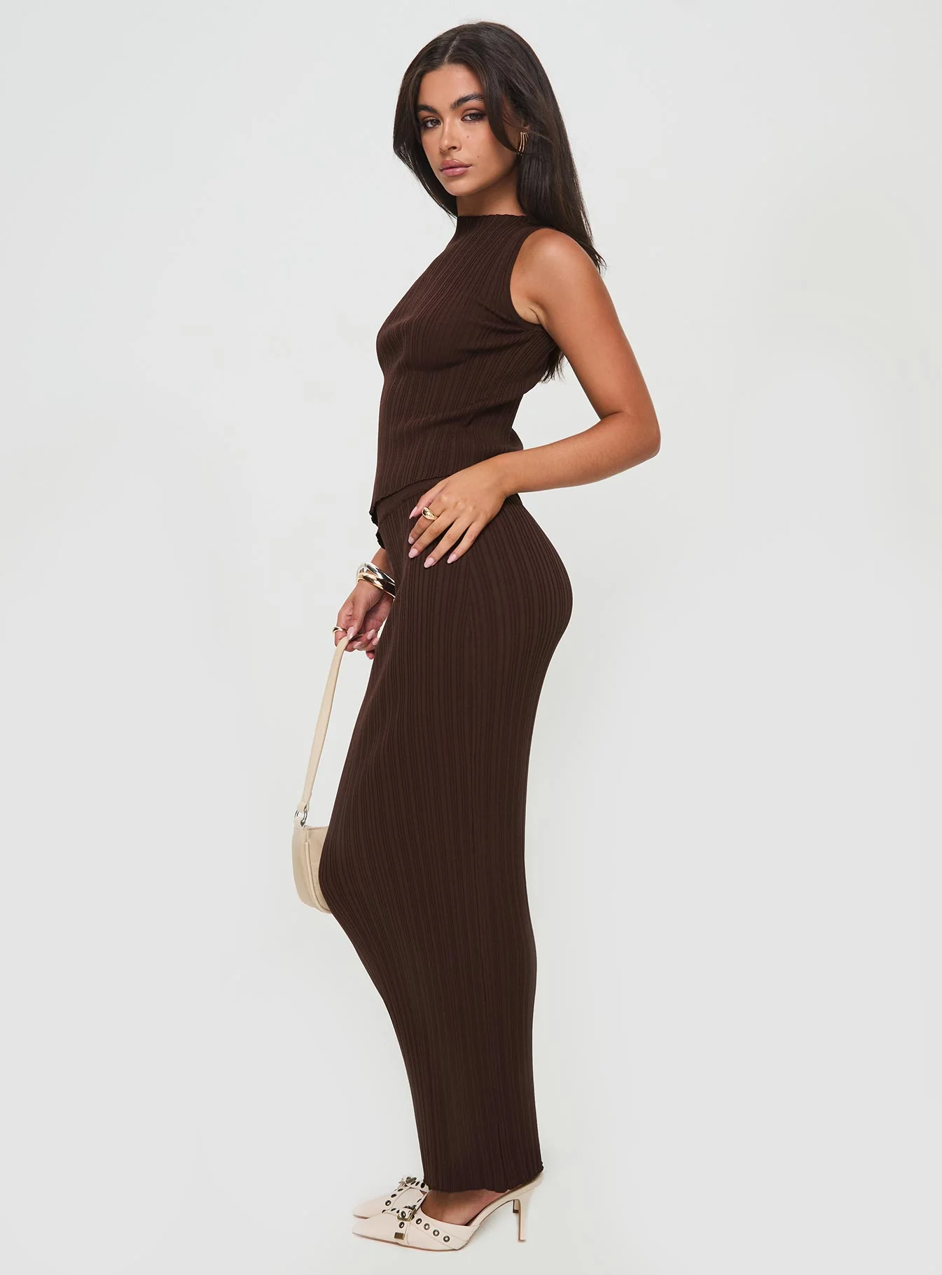 Mirelle | Ribbed Asymmetrical Two-Piece Set