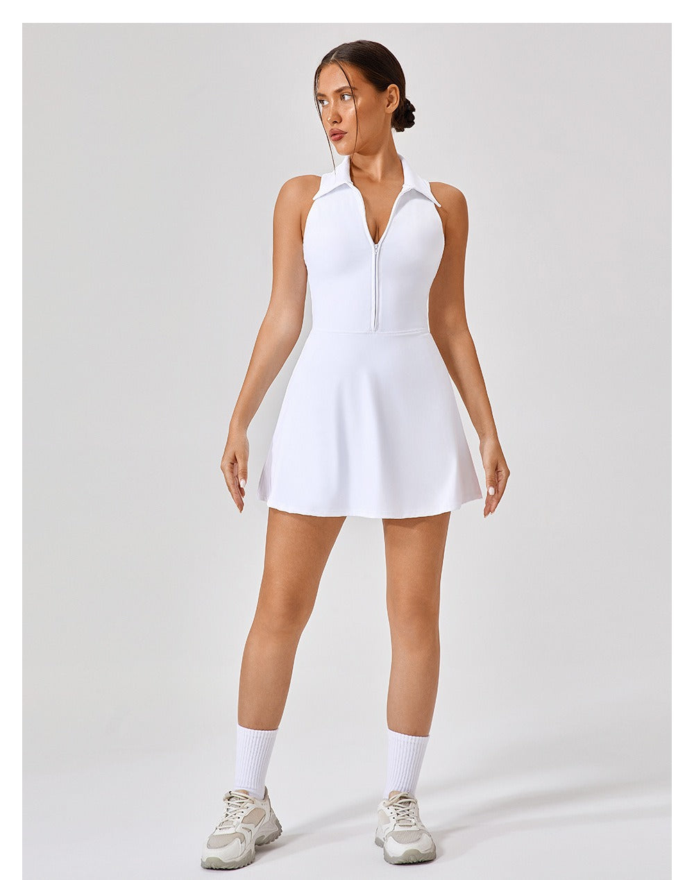 Pia | Sleeveless Light Compression Athletic Mini Dress