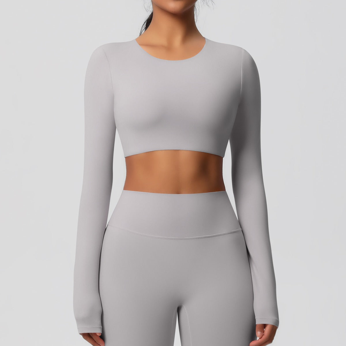 Cleona | Long Sleeve Shaping Compression Crop Top