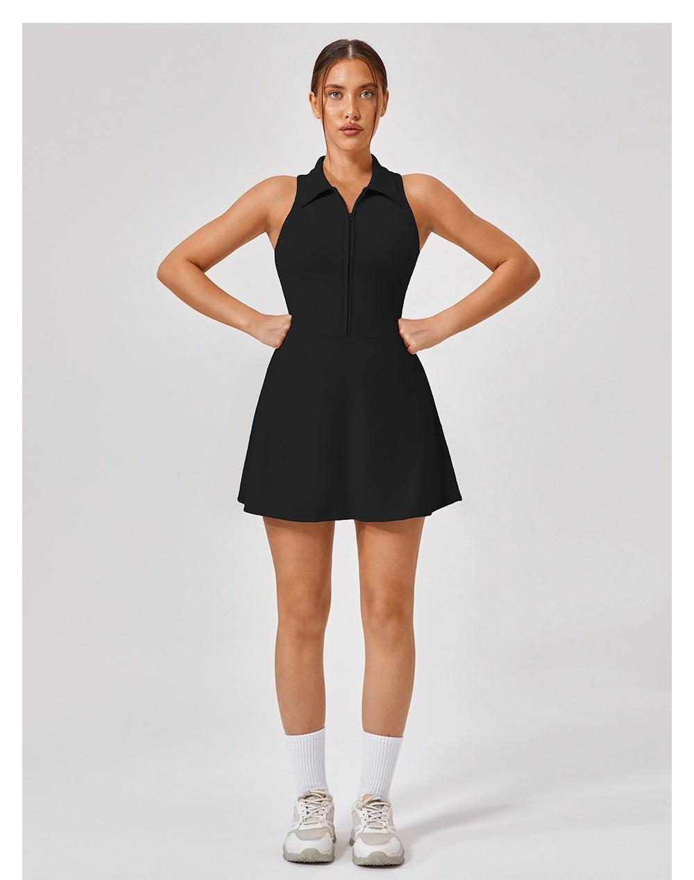 Pia | Sleeveless Light Compression Athletic Mini Dress
