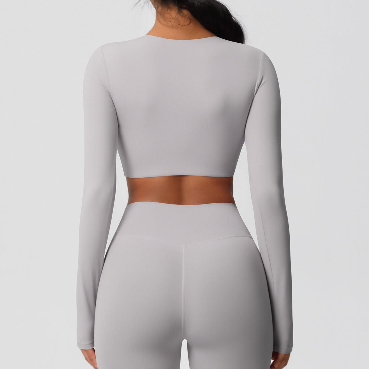 Cleona | Long Sleeve Shaping Compression Crop Top