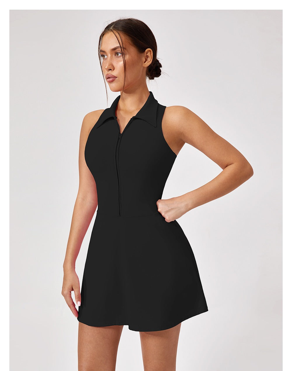 Pia | Sleeveless Light Compression Athletic Mini Dress
