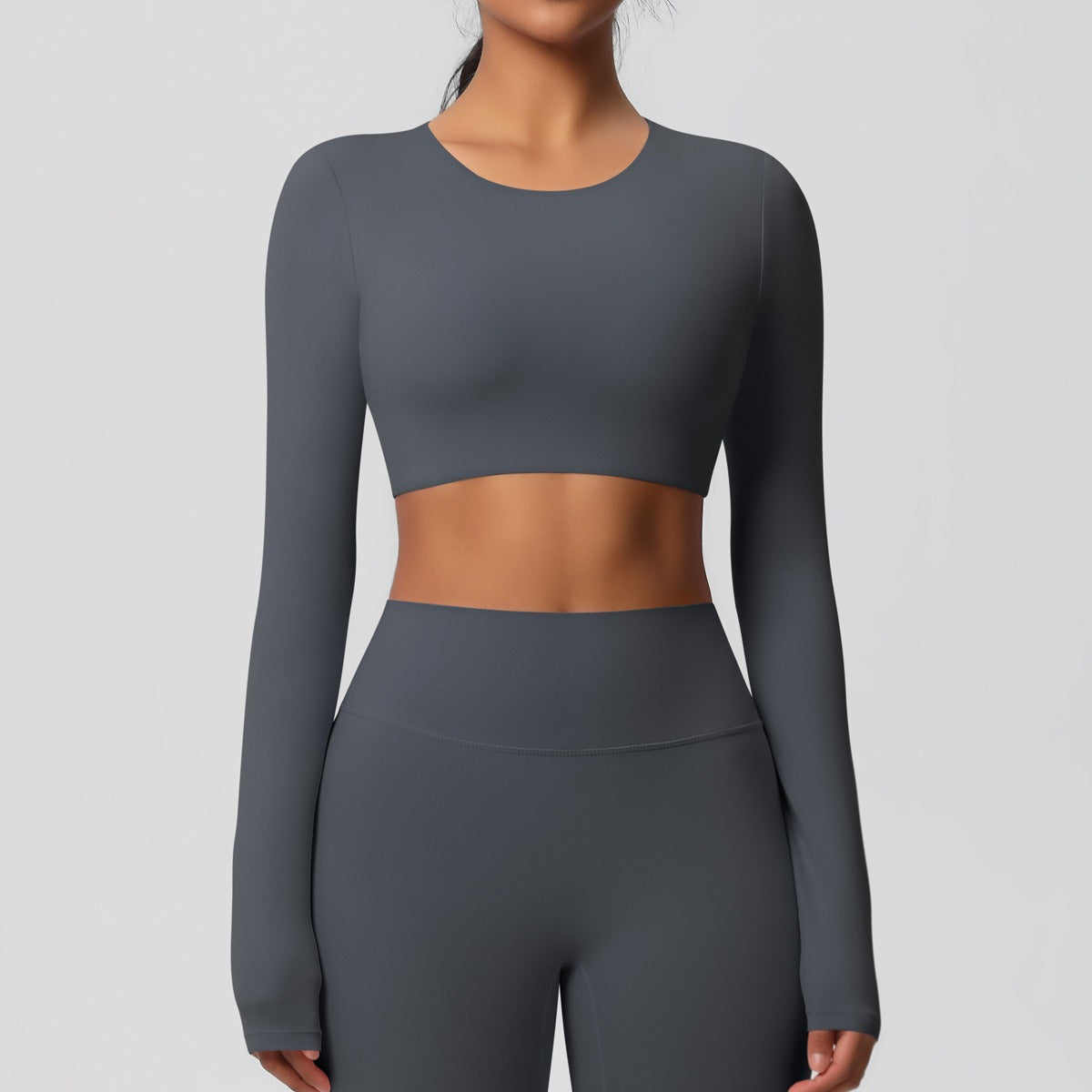 Cleona | Long Sleeve Shaping Compression Crop Top