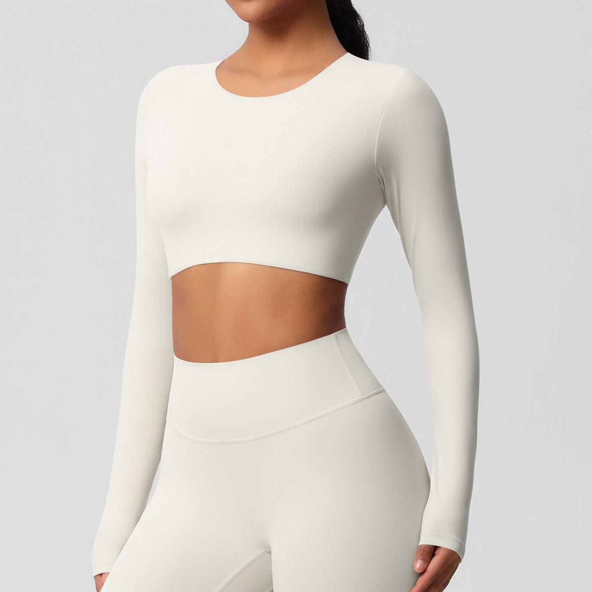 Cleona | Long Sleeve Shaping Compression Crop Top