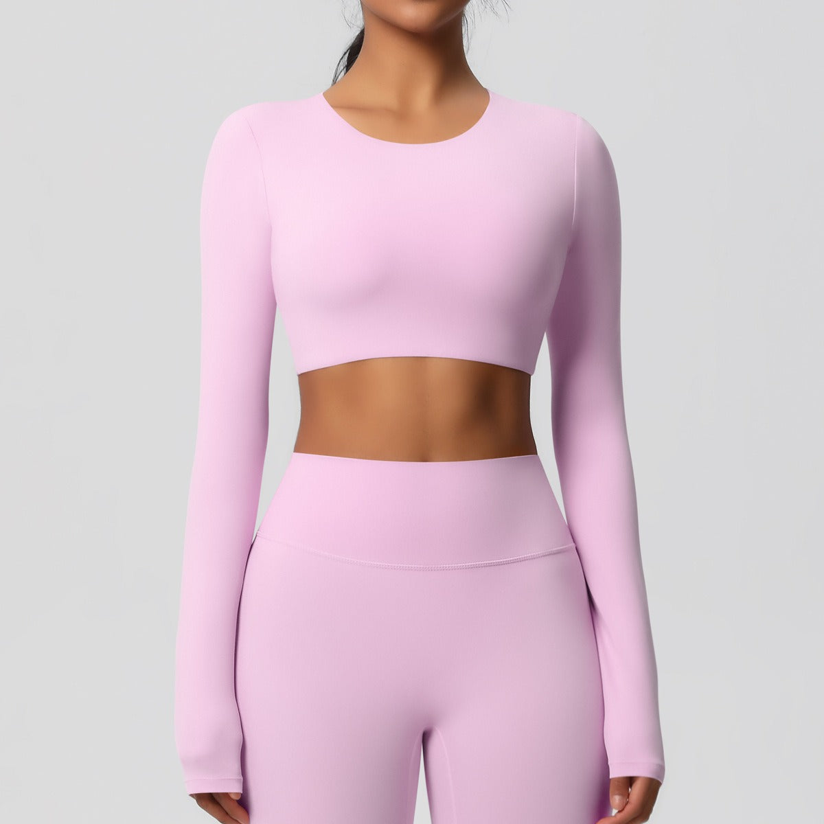 Cleona | Long Sleeve Shaping Compression Crop Top