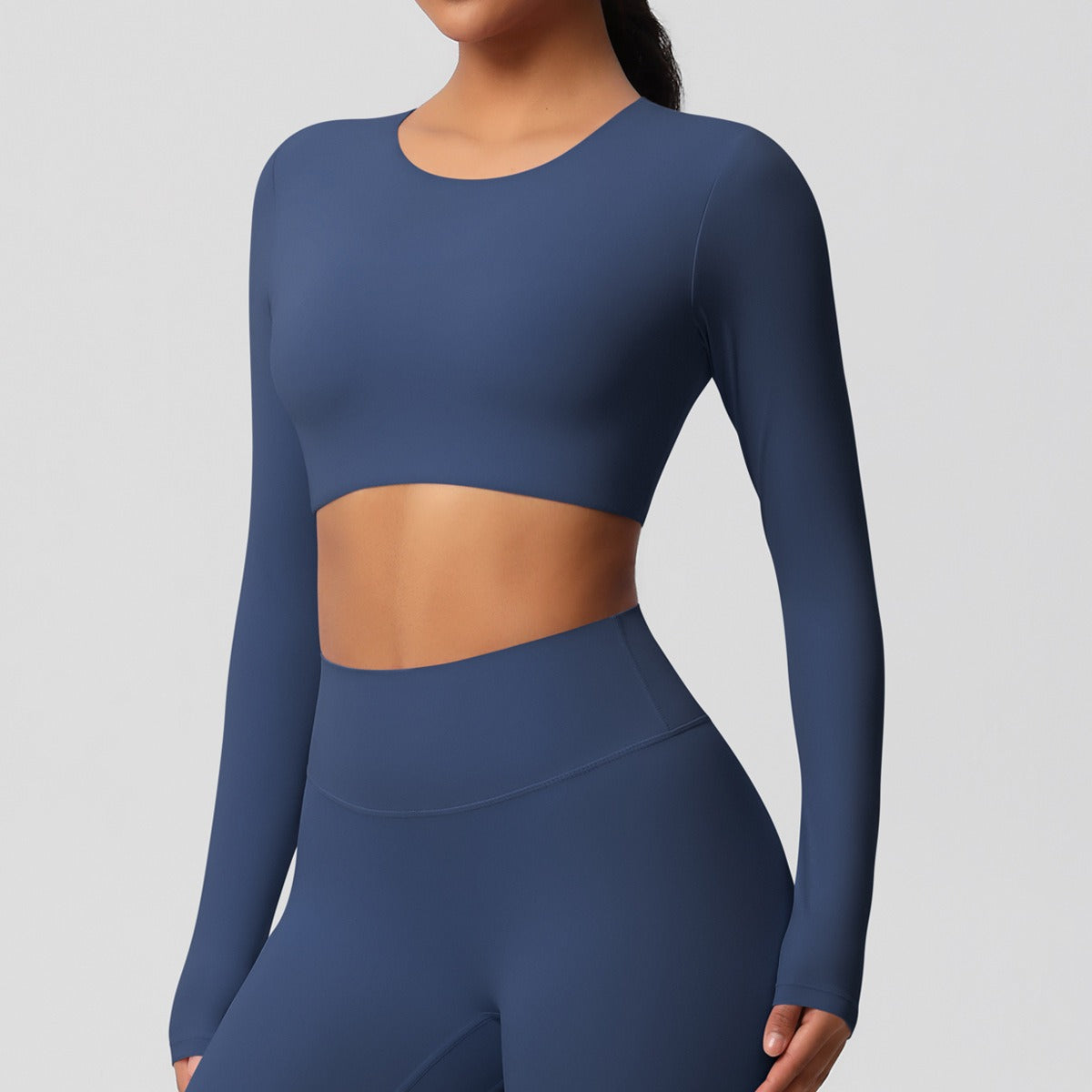 Cleona | Long Sleeve Shaping Compression Crop Top