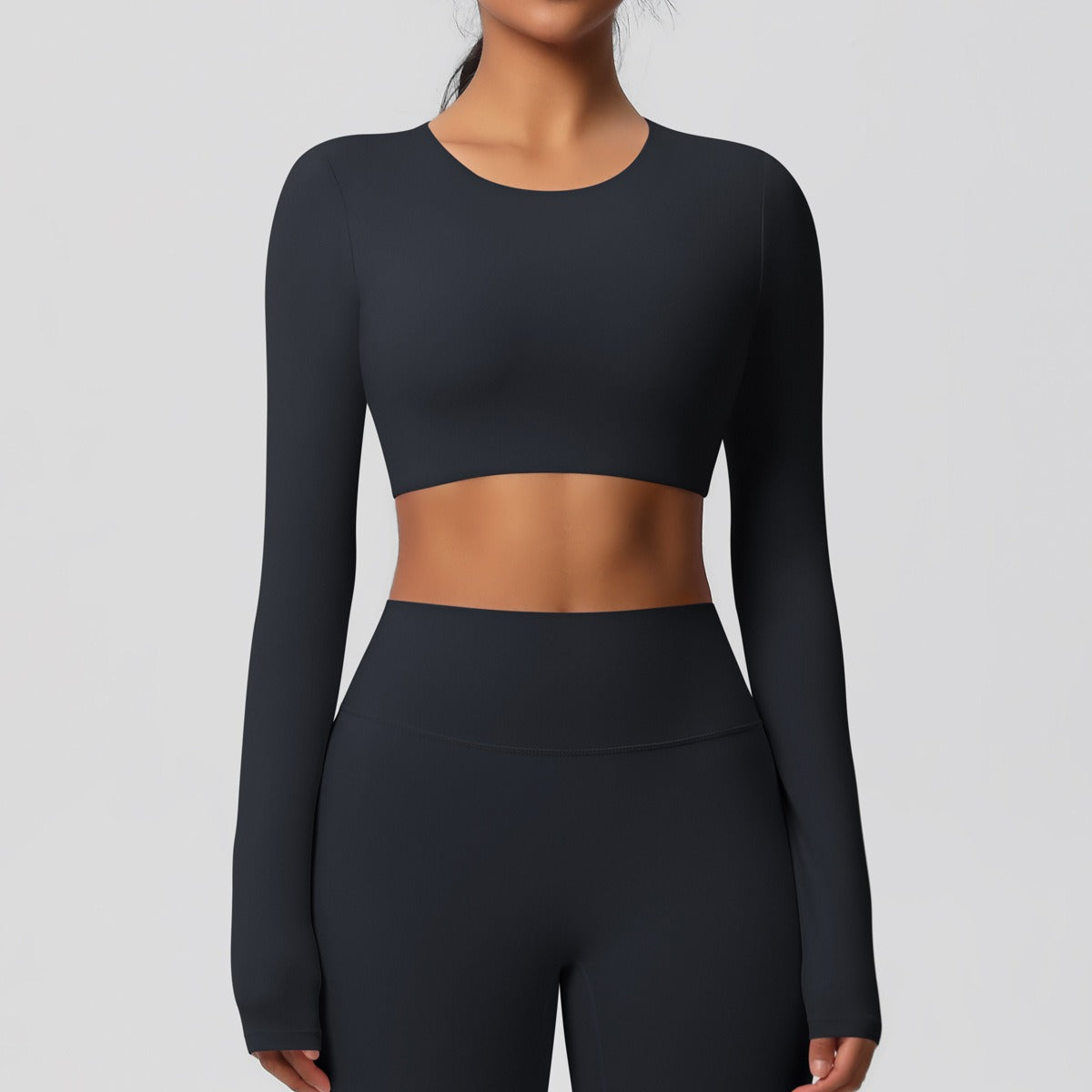 Cleona | Long Sleeve Shaping Compression Crop Top