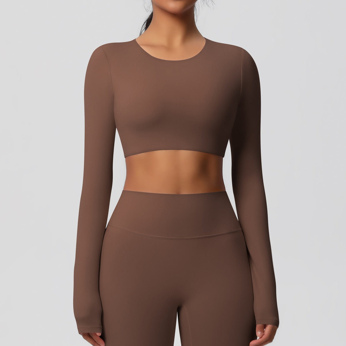 Cleona | Long Sleeve Shaping Compression Crop Top