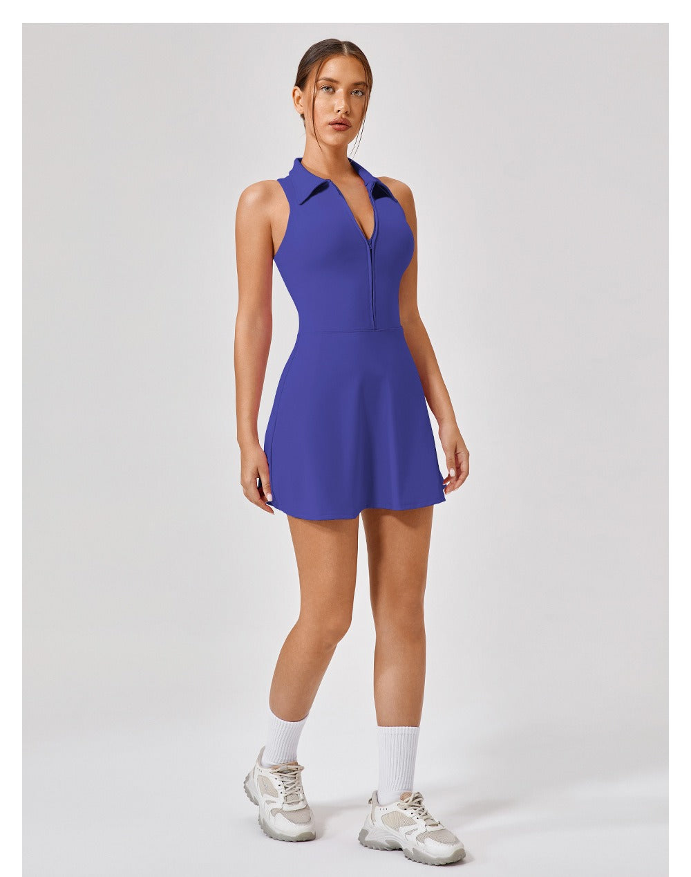 Pia | Sleeveless Light Compression Athletic Mini Dress