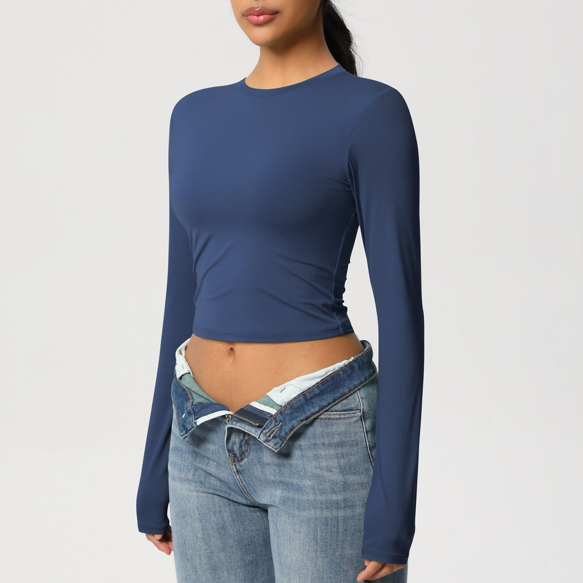 Harlow | Sleeveless Cropped Shaping Active Top