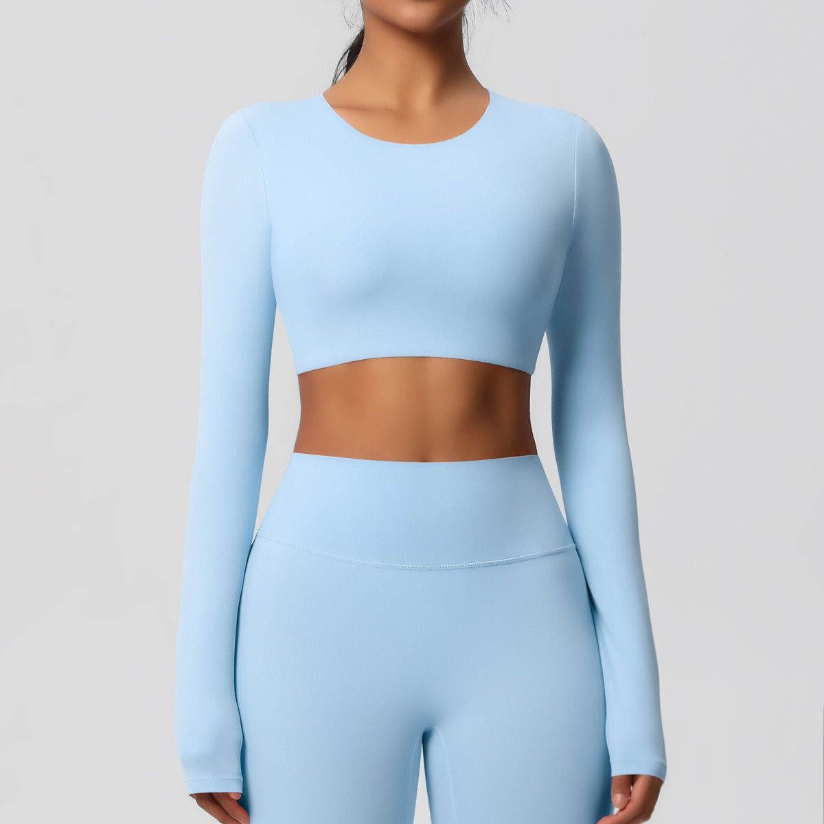 Cleona | Long Sleeve Shaping Compression Crop Top