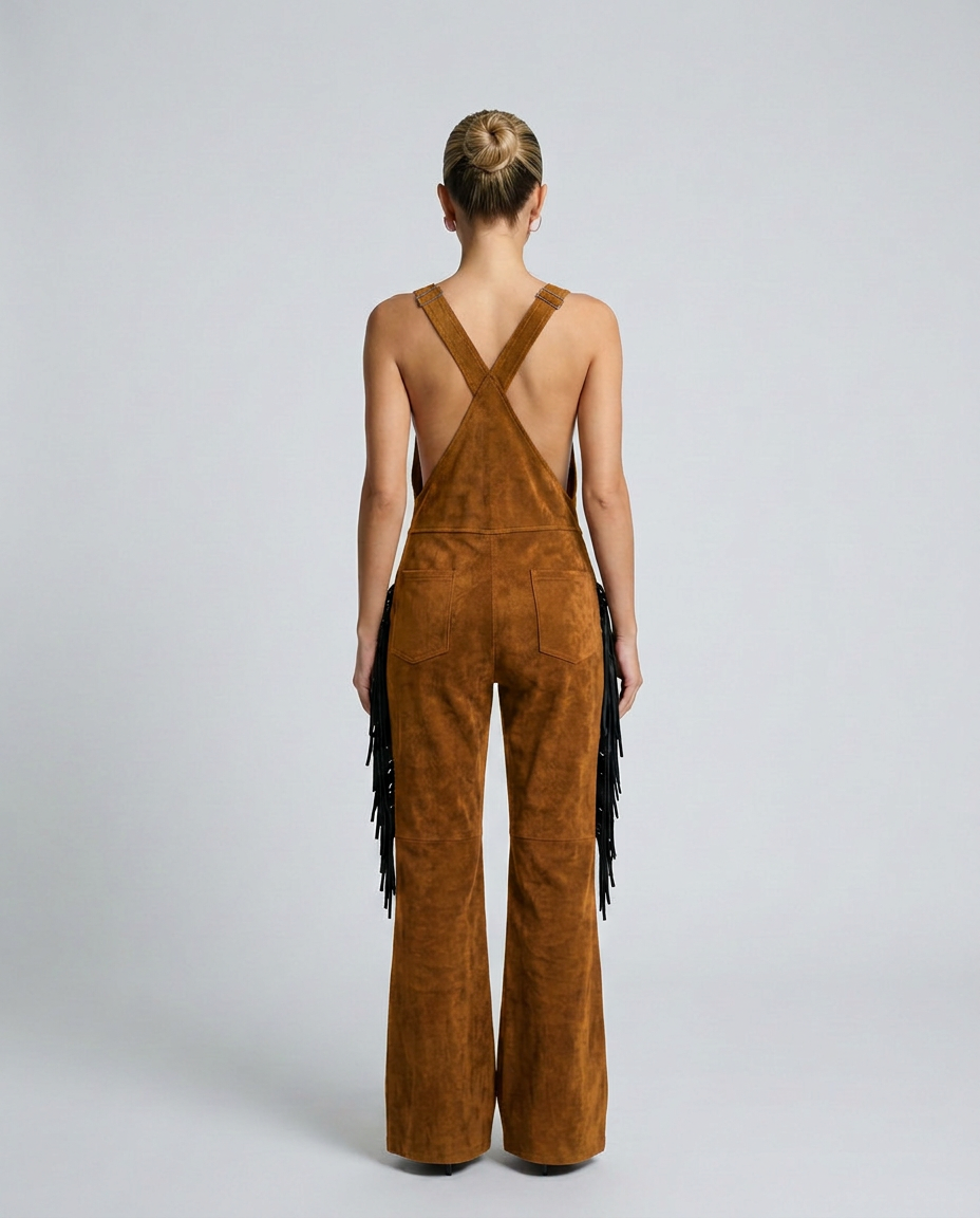 Valnera | Western Fringe Flared Overalls