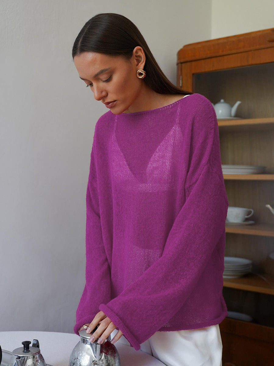 Mabel | Cropped Bell Sleeve Knit Jumper