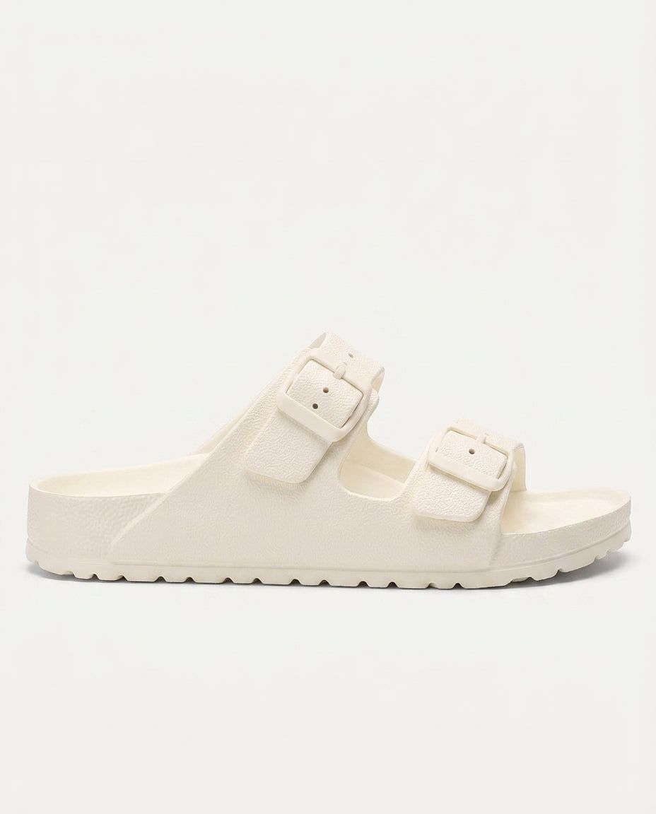 Scarlett | Double Buckle Cushioned Slides