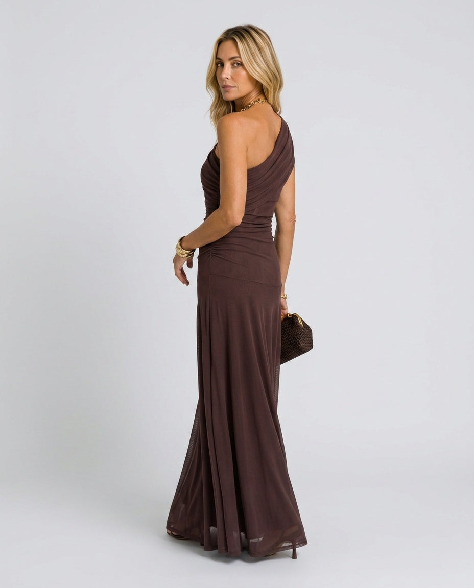 Vanya | Off-Shoulder Ruched Maxi Dress