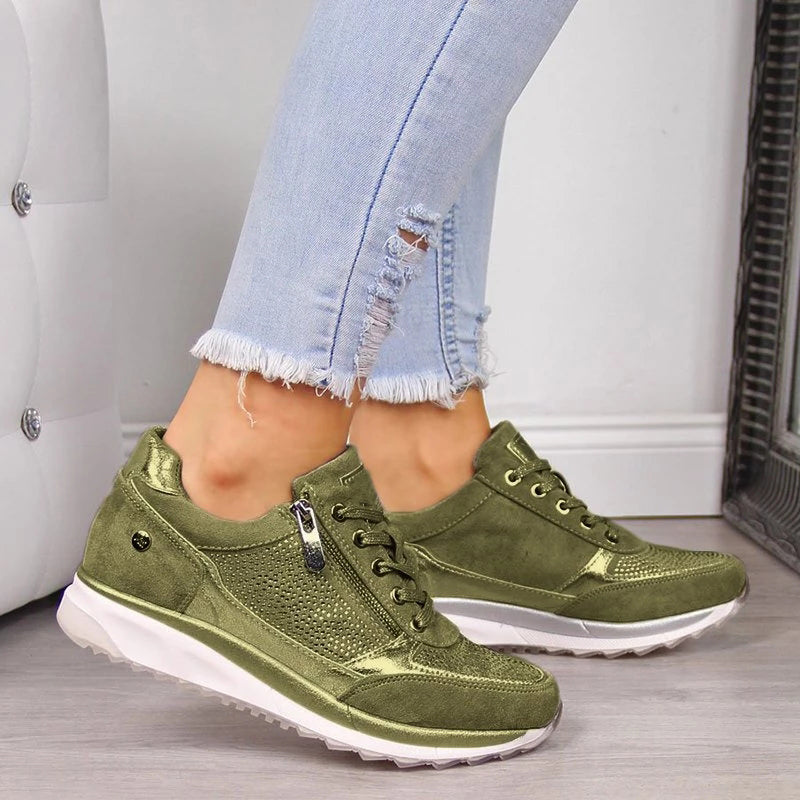 Zara | Side Zip Cushioned Sole Sneakers