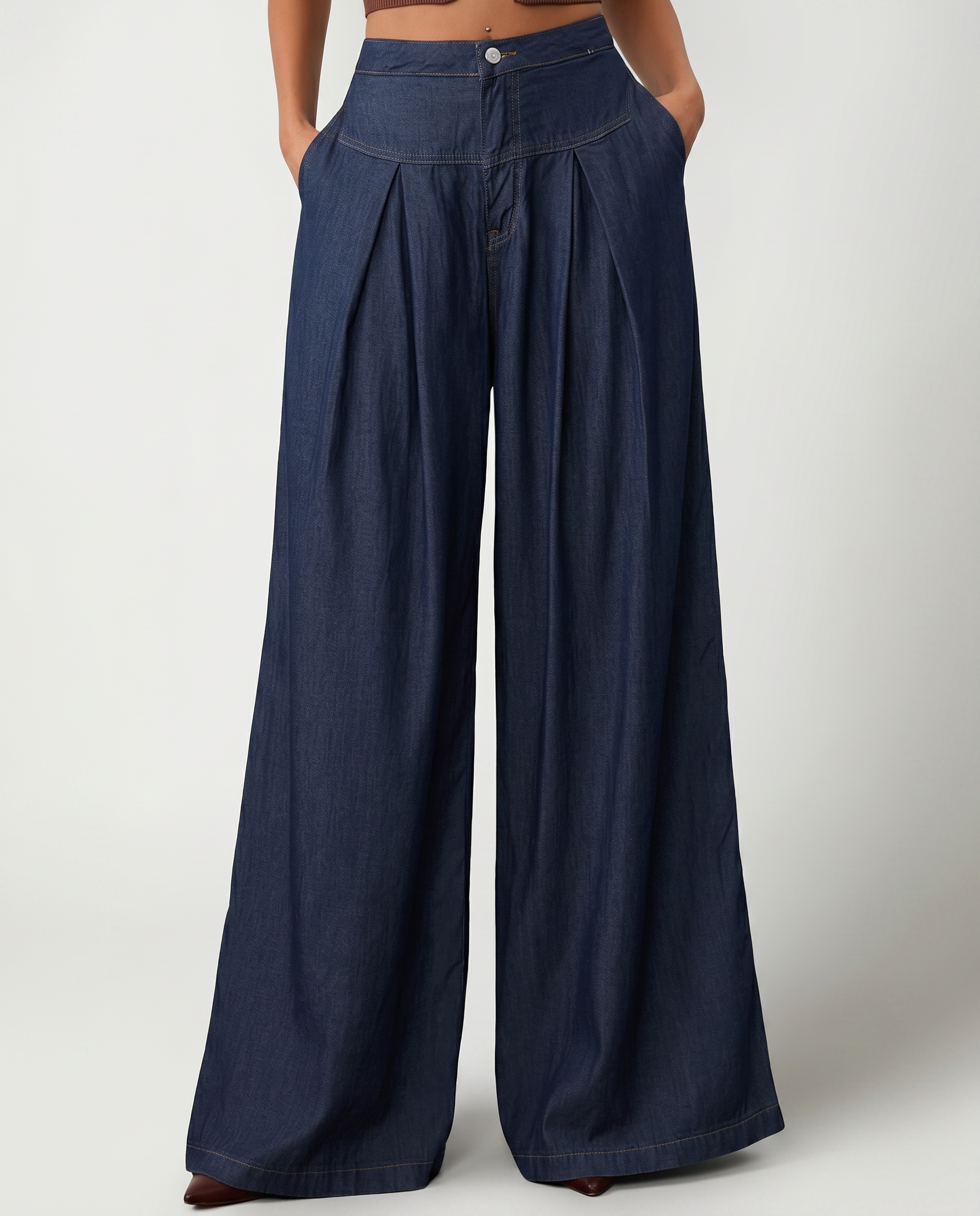 Bessie | Wide-Leg Jeans with Front Closure