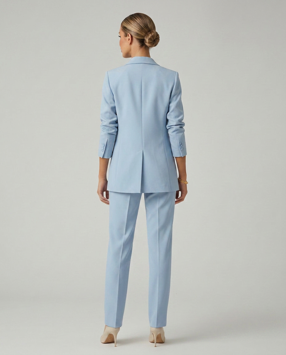 Elise | Blazer Set with Straight-Leg Trousers