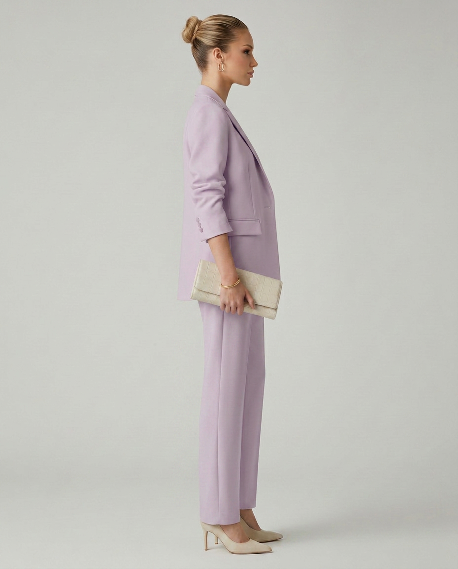 Elise | Blazer Set with Straight-Leg Trousers
