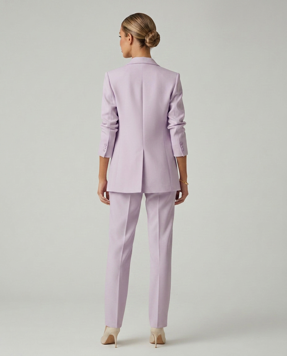 Elise | Blazer Set with Straight-Leg Trousers