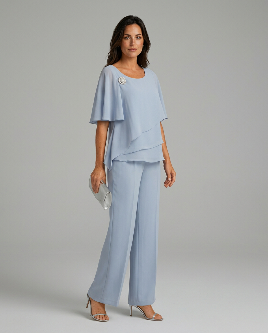 Imelda | Top and Trousers Set with Straight Legs