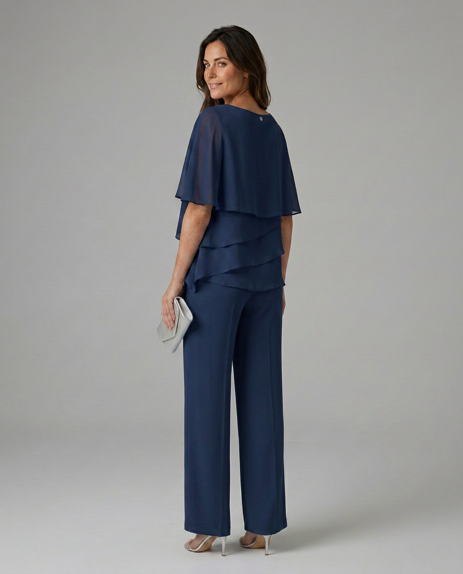 Imelda | Top and Trousers Set with Straight Legs