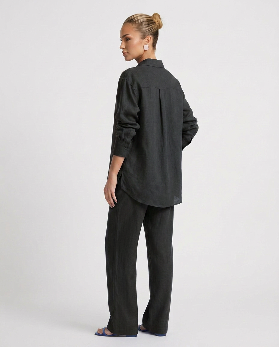 Polly | Two-Piece Set with Button Shirt