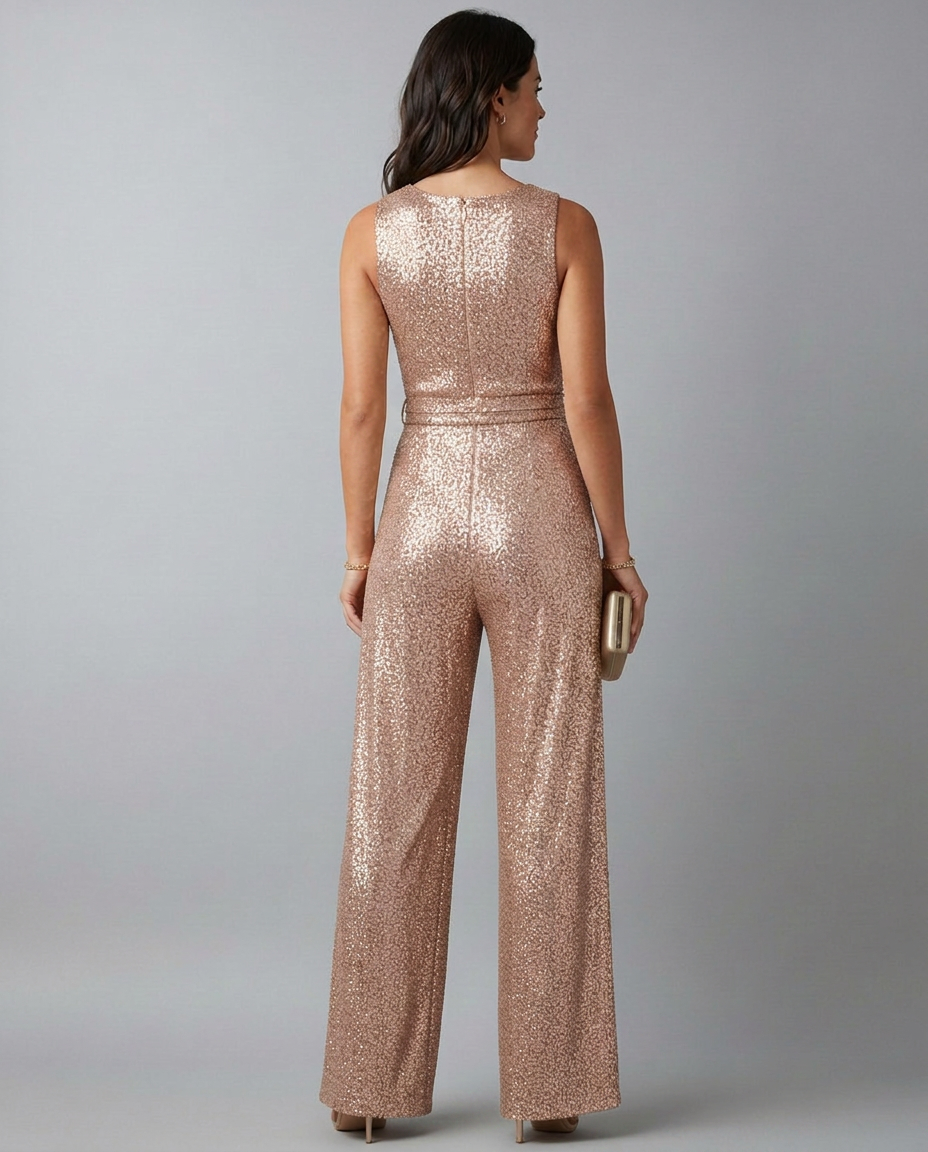 Sheila | Sequin Jumpsuit with Straight Legs
