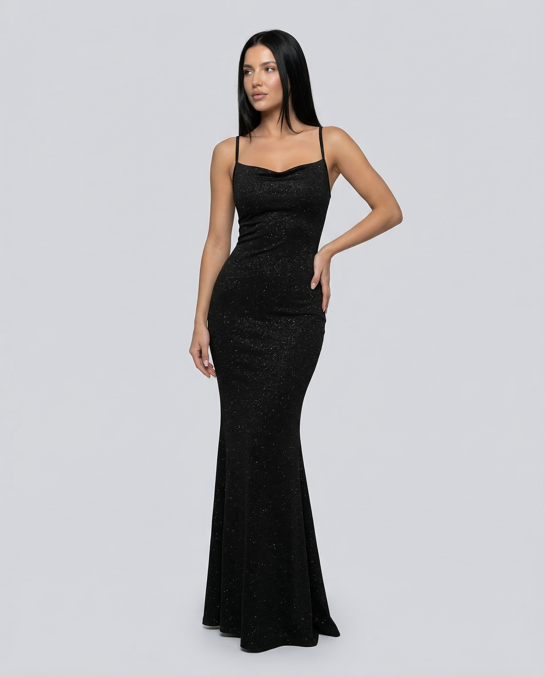 Aria | Maxi Dress with Cross-Back Detail
