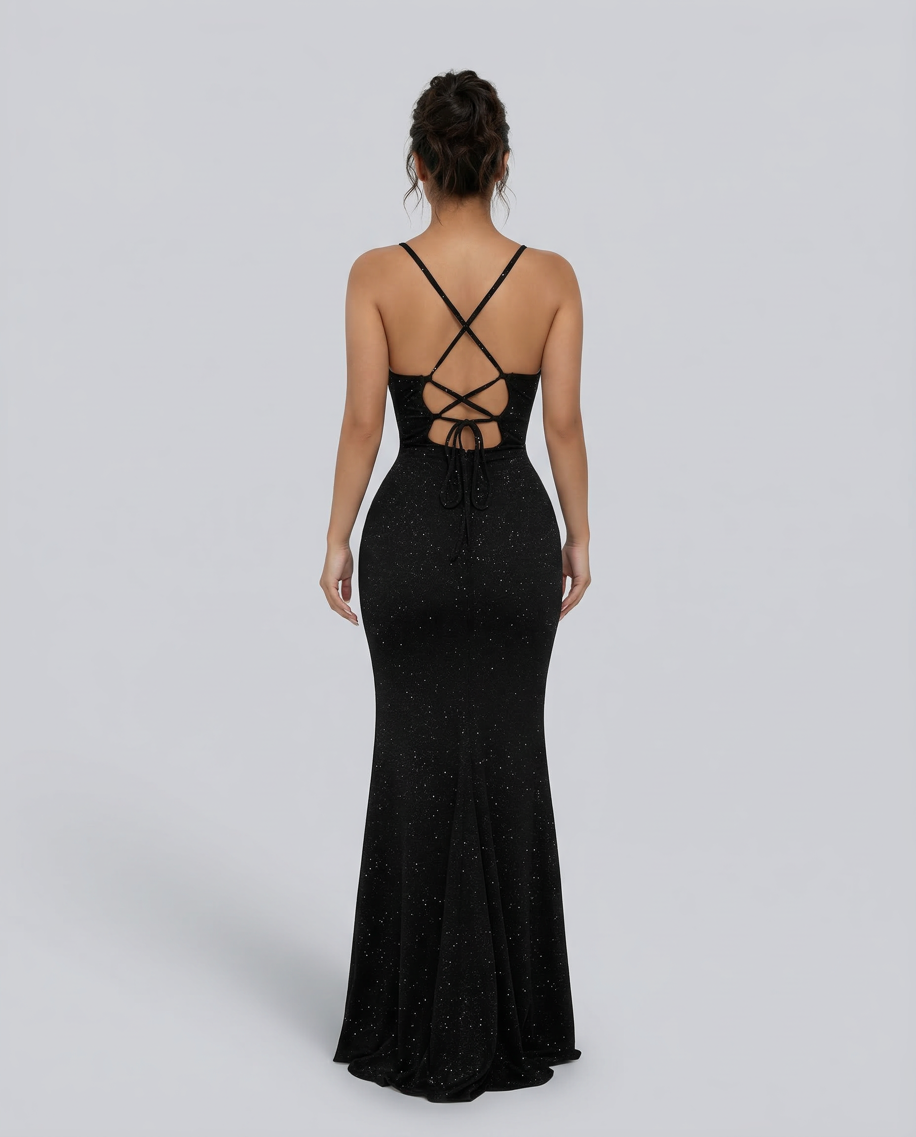 Aria | Maxi Dress with Cross-Back Detail