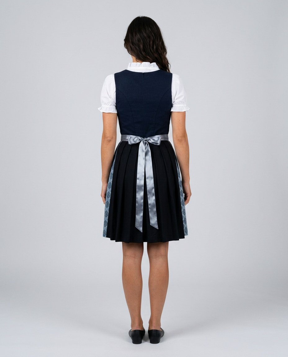 Blair | Traditional Dirndl Midi Dress Set with Apron & Blouse