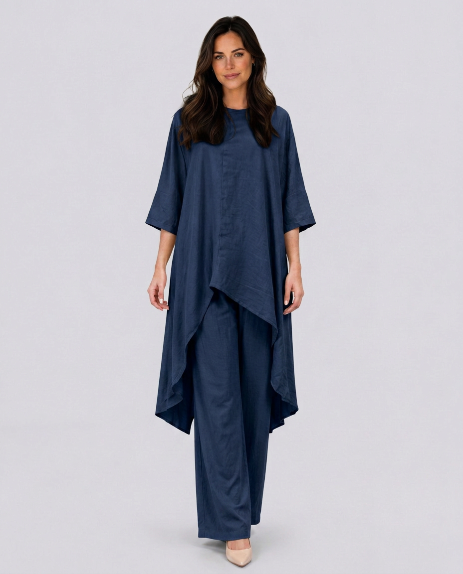 Soraya | Linen-Look Wide-Leg Co-ord Set