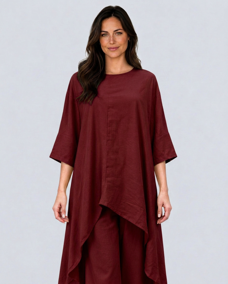 Soraya | Linen-Look Wide-Leg Co-ord Set