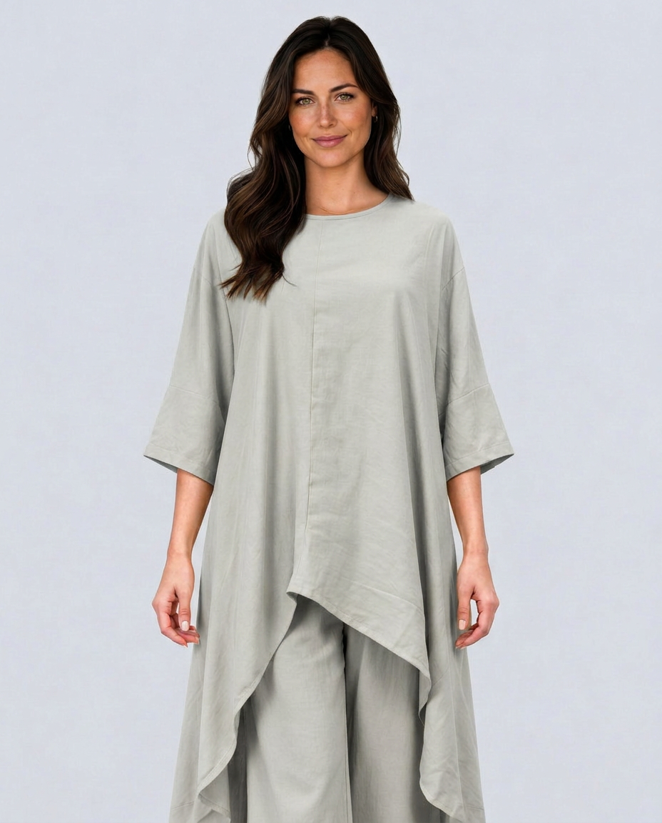 Soraya | Linen-Look Wide-Leg Co-ord Set