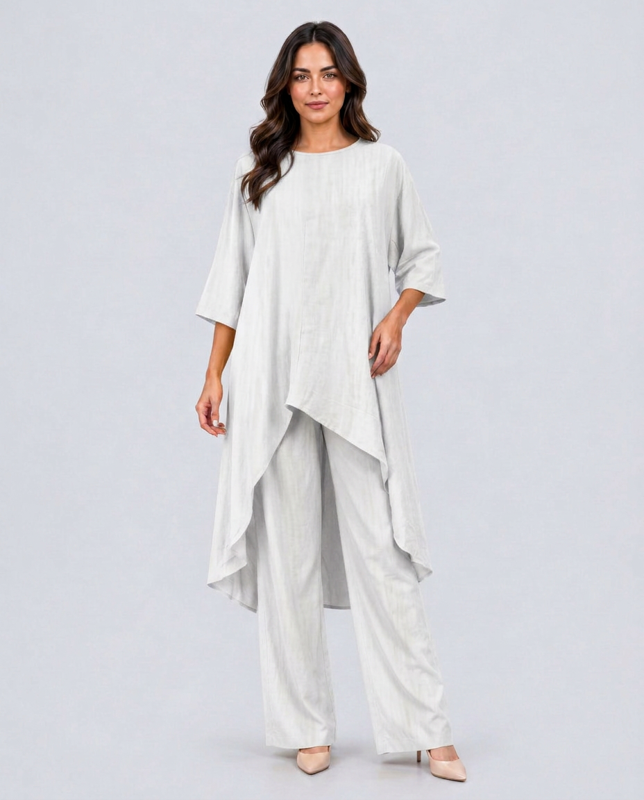 Soraya | Linen-Look Wide-Leg Co-ord Set